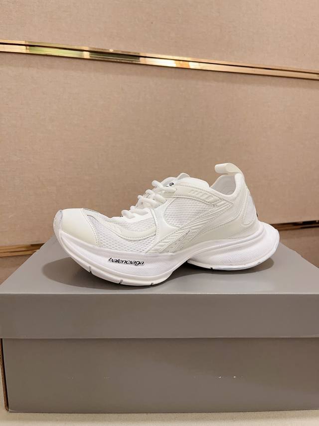 工厂价： 巴黎13代 Balen Balenciaga Circuit 巴黎世家圆头系带logo印花低帮老爹鞋 全套原纸板楦头开发 最原汁原味的灵魂版型 全鞋荧